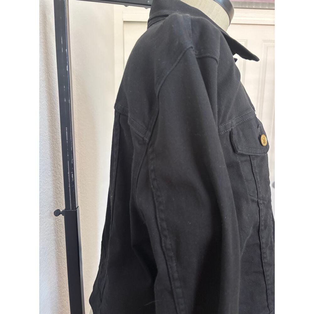 Michael Kors - Pre-Owned Black Cotton Denim Jacket Size XL - Picture 4 of 7